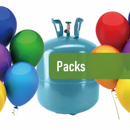 Packs de helio mas globos